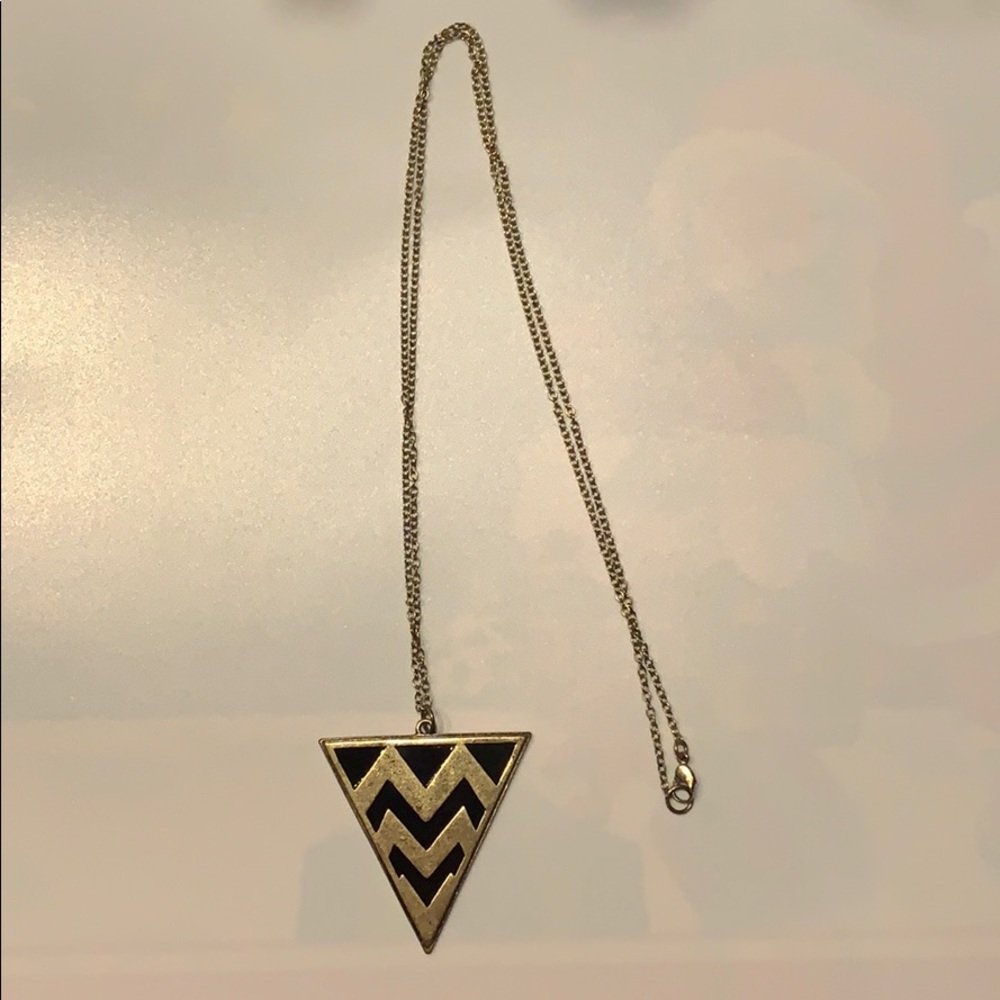 Tilly’s Boho Gold Triangle Long Necklace